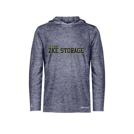 [CUS-DFW-CHGHOOD-PER-LSL-NVY-AS-LOGO1] Men's Charge Hoodie (Adult S, Navy, Logo 1)