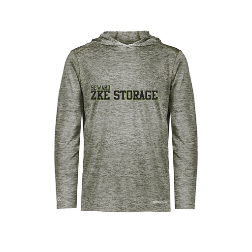 [FOLHCGGY-AS-LOGO1] Decker Men's Charge Hoodie (Adult S, Gray, Logo 1)