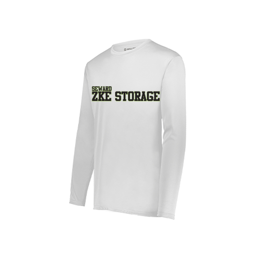 [222822.005.XS-LOGO1] Men's LS Smooth Sport Shirt (Adult XS, White, Logo 1)